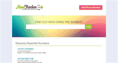 Desktop Screenshot of numtracker.com